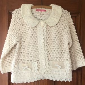 Rare Anthropologie Manoush Popcorn Stitch Sweater Coat